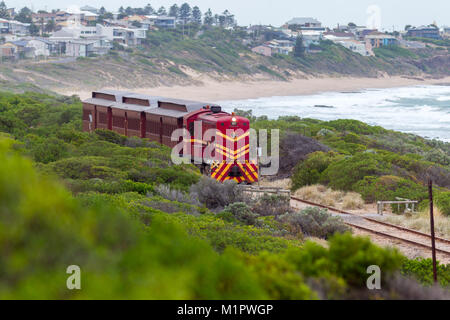 Le train Diesel 507 Remplacement du train entre Goolwa et Victor Harbor, dans le sud de l'Australie le 31 décembre 2018 Banque D'Images