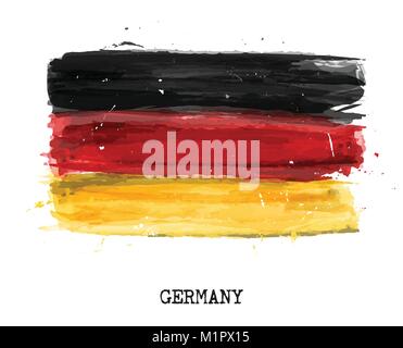 Peinture pavillon de l'Allemagne . Vector . Illustration de Vecteur