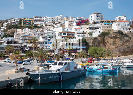 Port, Agia Galini, Crete, Grèce , Hafen, Kos, Greece Banque D'Images