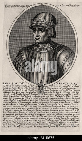 Portrait de Jean I - gravure 17e siècle français Banque D'Images