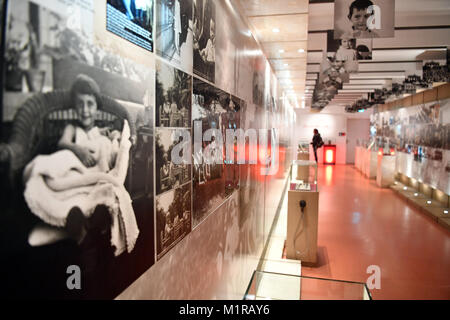 Berlin, Allemagne. Jan 31, 2018. Vue de l'intérieur de l'exposition à l'intérieur du Centre Anne Frank à Berlin, Allemagne, 31 janvier 2018. Credit : Soeren Stache/dpa/Alamy Live News Banque D'Images