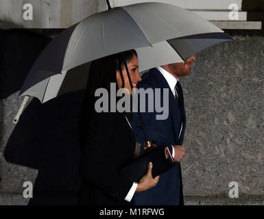 Londres, Royaume-Uni. Le 1 février 2018. Meghan Markle et Son Altesse Royale le prince Harry (Pays de Galles) fréquentant l'Endeavour Fund Awards au Goldsmiths' Hall, Londres, le 1 février 2018 Crédit : Paul Marriott/Alamy Live News Banque D'Images