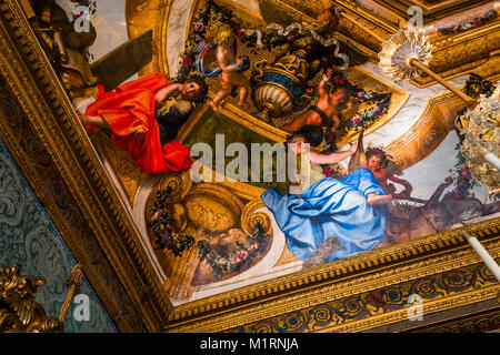 MAINCY, FRANCE, Mars 30, 2017 : façades et détails architecturaux de Vaux-le-vicomte, le 30 mars 2017, à Maincy, France Banque D'Images