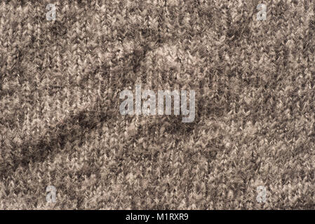 Couleur marron pulls en laine textile tissu texture background Banque D'Images