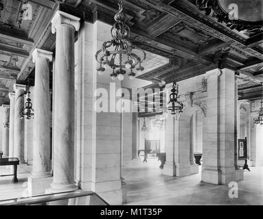 Exposition, New York, succursale principale de la Bibliothèque publique de New York City, New York, USA, Detroit Publishing Company, au début des années 1910 Banque D'Images