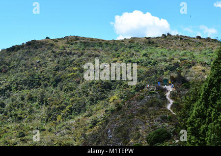 Cortés, COLOMBIE - le 24 janvier 2014 : vue sur les montagnes au parc naturel de Guatavita. Banque D'Images