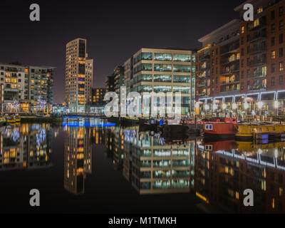 Clarence Dock / Dock de Leeds, Leeds, West Yorkshire, Royaume-Uni Banque D'Images