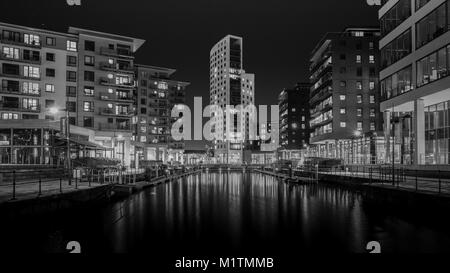 Clarence Dock / Dock de Leeds, Leeds, West Yorkshire, Royaume-Uni Banque D'Images