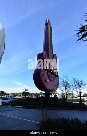 L'extérieur de l'Hard Rock Cafe à Biloxi. Banque D'Images