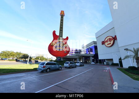 L'extérieur de l'Hard Rock Cafe à Biloxi. Banque D'Images