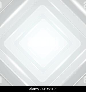 Bleu gris clair carrés géométriques abstract tech vector background Illustration de Vecteur