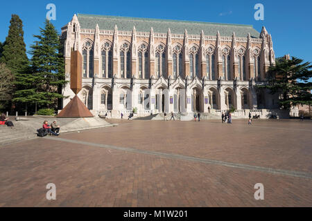 Suzzallo Library sur le campus de l'Université de Washington. Seattle, Washington, USA Banque D'Images