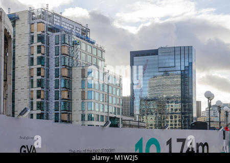 Le nouveau siège social de la banque de détail pour la HSBC à Birmingham en construction Banque D'Images