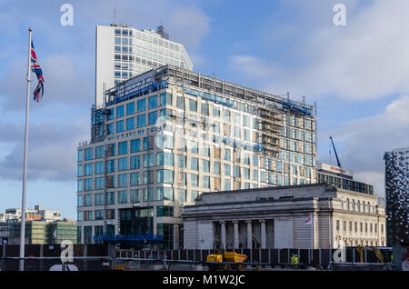 Le nouveau siège social de la banque de détail pour la HSBC à Birmingham en construction Banque D'Images