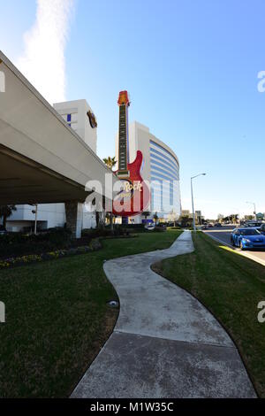 L'extérieur de l'Hard Rock Cafe à Biloxi. Banque D'Images