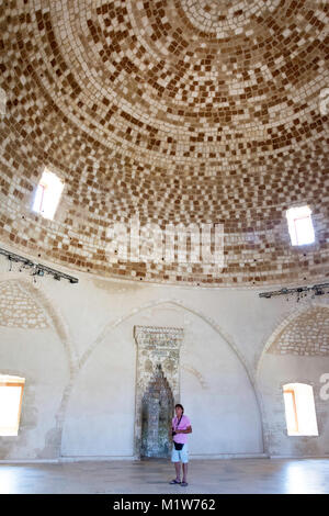 Intérieur de mosquée du Sultan Ibrahim à l'intérieur de la Fortezza vénitienne, Rethymnon (Rethymnon), Rethimno Région, la crète (Kriti), Grèce Banque D'Images