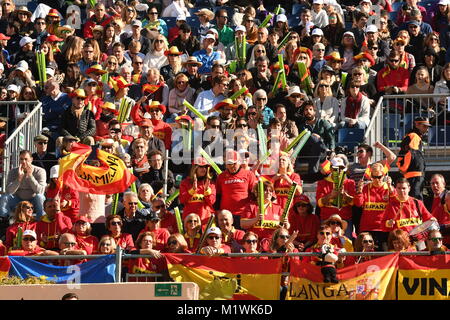 Marbella, Espagne - Février 2, 2018. Premier tour de la Coupe Davis de tennis l'Espagne contre la Grande-Bretagne - Club de Tenis Puente Romano, Marbella, Espagne - Février 2, 2018 Espagne Credit : Gtres información más Comuniación sur ligne, S.L./Alamy Live News Banque D'Images