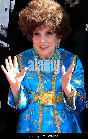 Gina Lollobrigida est honoré avec une étoile sur le Hollywood Walk of Fame Le 01 février 2018 à Los Angeles, Californie. Banque D'Images