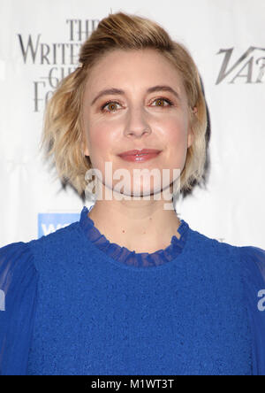 Los Angeles, Californie, USA. 1er février, 2018. 01 février 2018 - Los Angeles, Californie - Greta Gerwig. 2018 Writers Guild ''Au-delà des mots''. Crédit photo : F. Sadou/AdMedia Crédit : F. Sadou/AdMedia/ZUMA/Alamy Fil Live News Banque D'Images