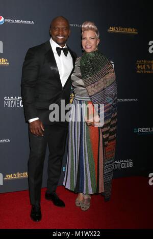 Universal City, CA. 2e Février, 2018. Terry Crews, Rebecca King-Crews arrivées au 26e Congrès annuel de cinéma Awards, Hilton Universal, Universal City, CA, le 2 février 2018. Credit : Priscilla Grant/Everett Collection/Alamy Live News Banque D'Images