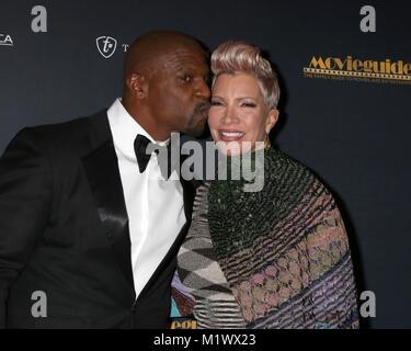 Universal City, CA. 2e Février, 2018. Terry Crews, Rebecca King-Crews arrivées au 26e Congrès annuel de cinéma Awards, Hilton Universal, Universal City, CA, le 2 février 2018. Credit : Priscilla Grant/Everett Collection/Alamy Live News Banque D'Images