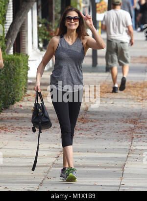 Teri Hatcher et sa fille Emerson Tenney laisser un sport après le jour du Nouvel An comprend : Teri Hatcher Où : Los Angeles, California, United States Quand : 01 Jan 2018 Credit : WENN.com Banque D'Images