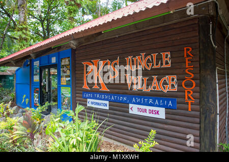 La jungle PK village de Cape Tribulation, Far North Queensland, Australie Banque D'Images