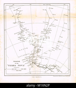 Les voies de la Terra Nova, navire d'expédition polaire, British Antarctic Expedition 1910-13, Scott's expédition finale Banque D'Images