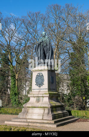 Statue du troisième Marquis de Bute, le centre-ville de Cardiff Banque D'Images