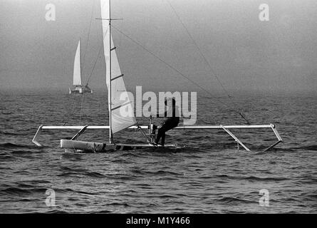 AJAXNETPHOTO. OCT, 1978. PORTLAND, en Angleterre. - Vitesse - SEMAINE DE WEYMOUTH JUSQU'À PARTIR DE L'ESPACE AÉRIEN (SIMON SANDERSON) sur le port de Portland. PHOTO:JONATHAN EASTLAND/AJAX REF:7813101 8091 Banque D'Images