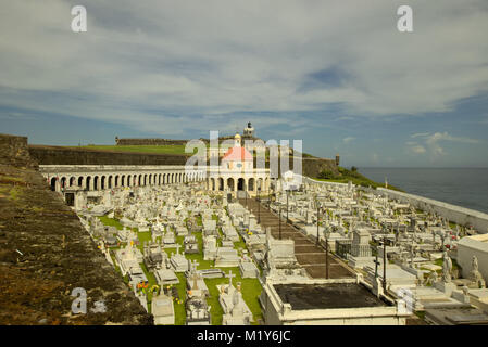 Santa Maria Magdalena de Pazzis Cemetery Old San Juan PR Banque D'Images