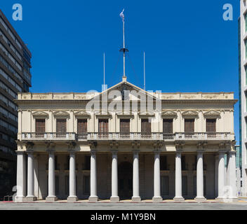 Government House (musée Museo de la Casa de Gobierno) à la place de l'indépendance, au centre-ville de Montevideo en Uruguay Banque D'Images