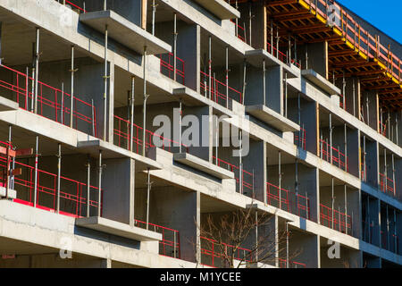 Site de construction du nouveau bâtiment - nouveau bâtiment en construction Banque D'Images