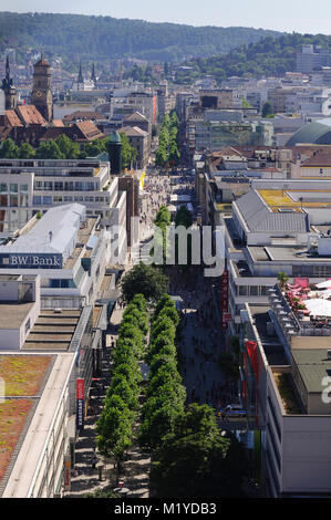 Blick vom Hauptbahnhof, Stuttgart, Bade-Wurtemberg, Allemagne, Allemagne, Europa Banque D'Images