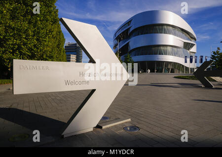 Musée Mercedes Benz, Stuttgart, Bade-Wurtemberg, Allemagne, Allemagne, Europa Banque D'Images