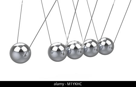 Newton's Cradle Isolated Banque D'Images