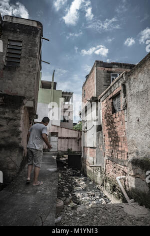 Favela de Rio de Janeiro Banque D'Images