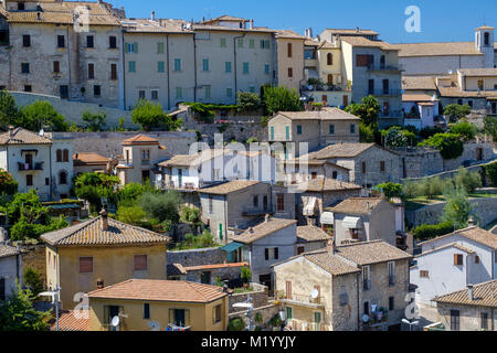 Amelia (Terni, Ombrie, Italie) : vue panoramique sur la ville historique Banque D'Images