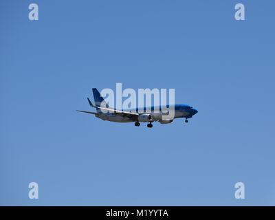 Buenos Aires/Argentine - 29-01-2018 : Boeing 737-800 d'approches d'Aerolineas Argentinas Aeroparque Jorge Newbery airport, Buenos Aires Banque D'Images