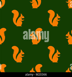 Écureuil Orange motif transparent Banque D'Images
