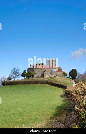 L'ÉGLISE ST ARILDA SUR LE PONT DE SEVERN. Banque D'Images