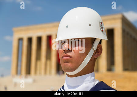 Ankara, Turquie, 04 août 2016 : soldat turc moderne garde d'Ataturk pour Banque D'Images