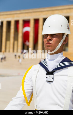 Ankara, Turquie, 04 août 2016 : soldat turc moderne garde d'Ataturk pour Banque D'Images