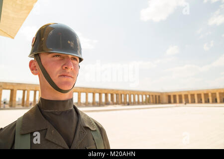 Ankara, Turquie, 04 août 2016 : soldat turc moderne garde d'Ataturk pour Banque D'Images