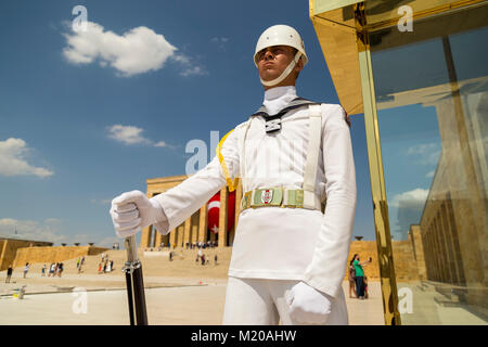 Ankara, Turquie, 04 août 2016 : soldat turc moderne garde d'Ataturk pour Banque D'Images