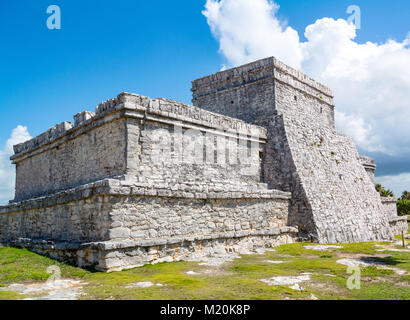 Ruines Maya, Tulum, péninsule du Yucatan, Mexique Banque D'Images