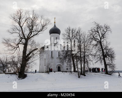 Église de l'Intercession sur la Nerl. Vladimir. La Russie Banque D'Images