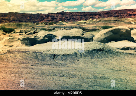 Formations de pierres dans le parc provincial Ischigualasto de désert, au nord-ouest de l'Argentine, Patagonie Banque D'Images