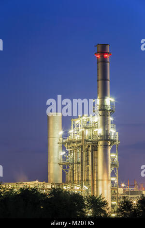 Turbine à gaz naturel de centrales électriques, dans l'usine de soutien Amata Nakorn Industrial Estate Banque D'Images