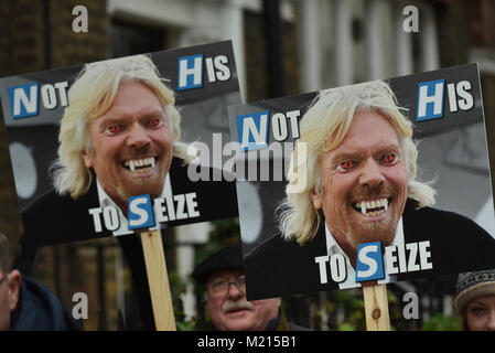 London, UK, 3 févr. 2018. Le NHS en crise - maintenant, de protestation pour le NHS à travers le centre de Londres. Crédit : Matthieu Chattle/Alamy Live News Banque D'Images